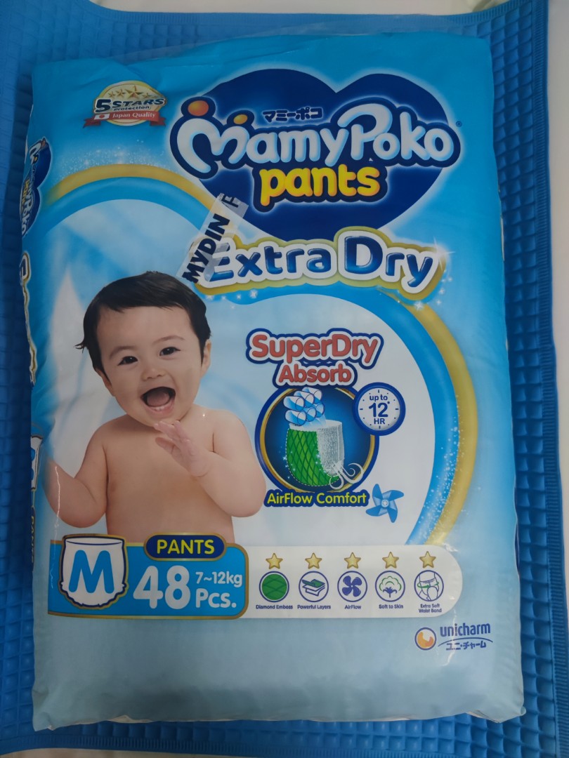 Mamy Poko Diaper Pants Boy Size L 48pcs.