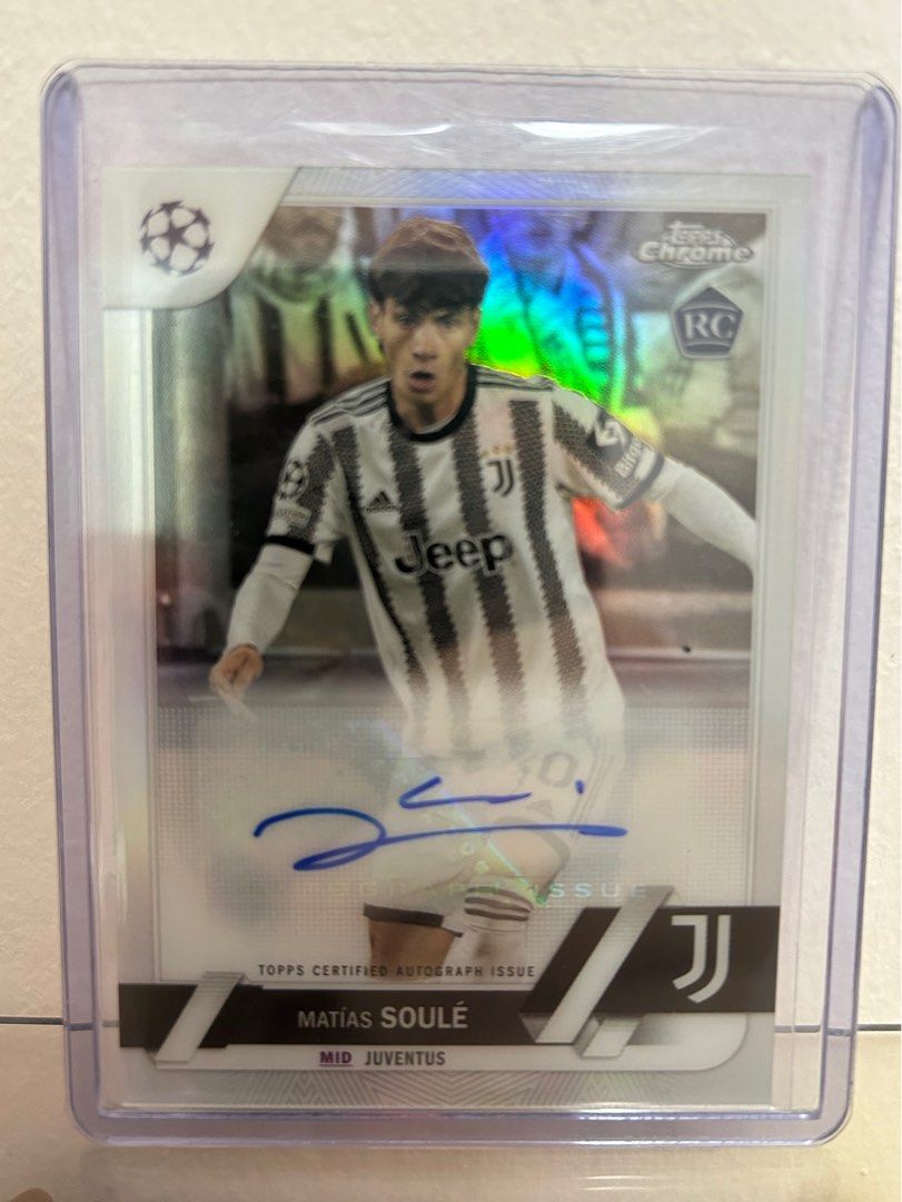 Matias Soule Topps Chrome RC Silver auto Argentina Juventus Messi 