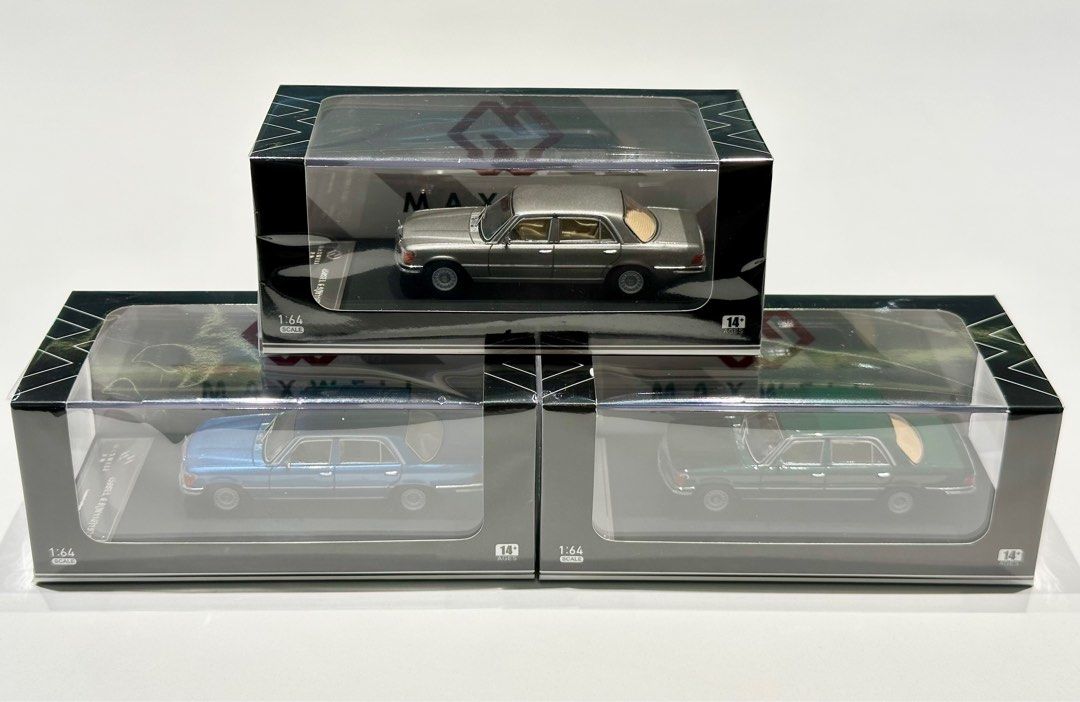【新品未開封】Maxwell 1/64 メルセデス ベンツ 450SEL 緑 Maxwell 1:64 Benz 450SEL W116 Sedan Classic Sport Model