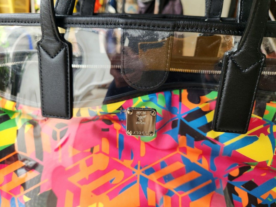 Mcm clear tote top