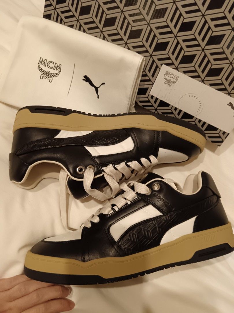 MCM Slipstream Lo Court Puma white puma black