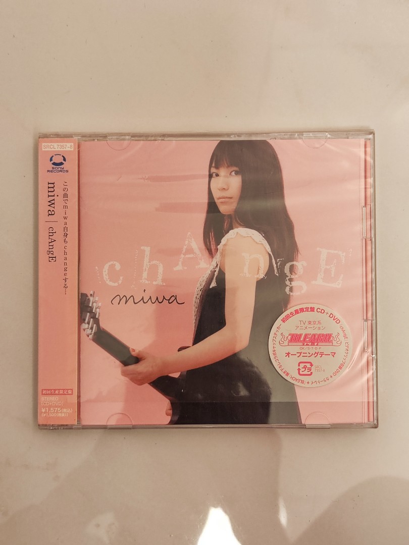 miwa 《chAngE》 CD + DVD 日版初回生產限定盤, 興趣及遊戲, 音樂 