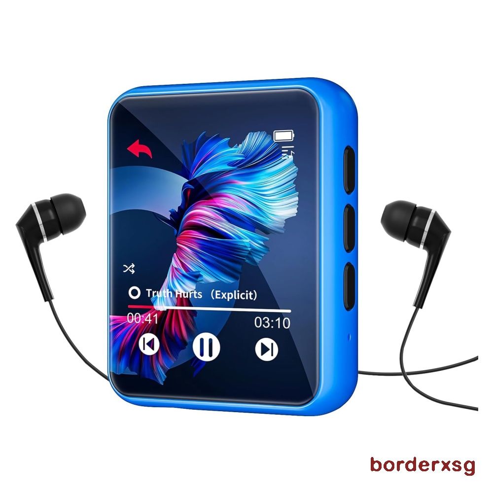Mp3 Player With Bluetooth 5.0, Music Player With 32gb Tf Card,fm,earphone,  Portable Hifi Music Play