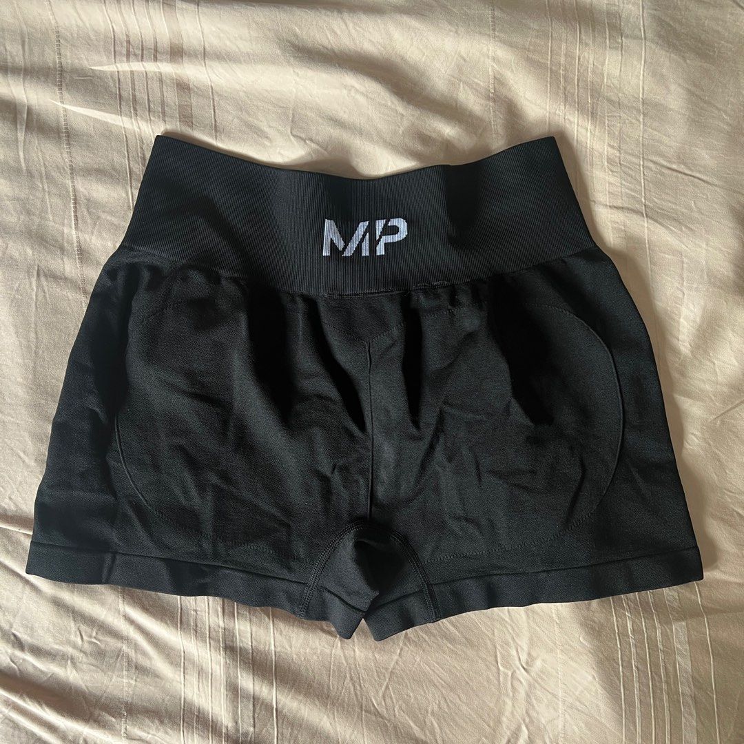 MP Women's Curve High Waisted Booty Shorts - Black (XS), Women's Fashion,  Activewear on Carousell