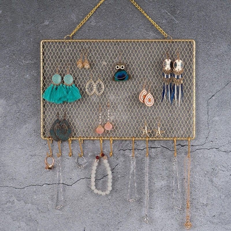 Multifunction Earring Wall Holder Hanging Organizer Wall Mounted