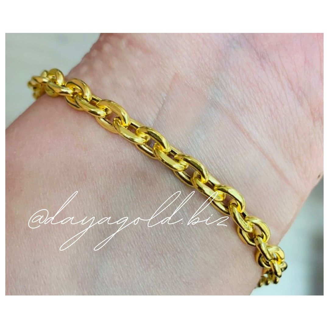 NEW 916 GOLD ANCHOR BRACELET