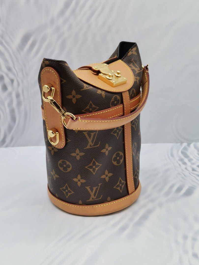 NEW YEAR SALE LOUIS VUITTON DUFFLE BAG WITH LEATHER STRAP IN