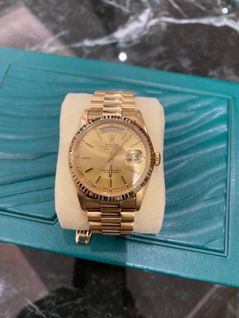 Gold rolex day hotsell date for sale