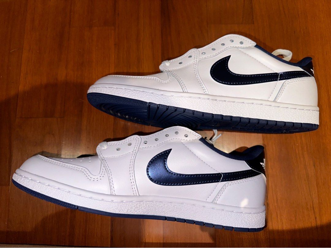 Jordan 1 white metallic blue shop
