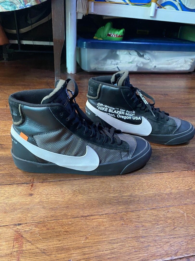 Nike x off-white blazer mid black 'grim reaper' (2018) sale