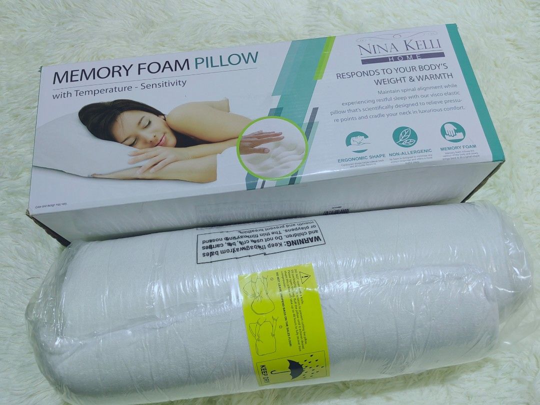 Nina Kelli s Memory Foam Pillow Furniture Home Living Bedding