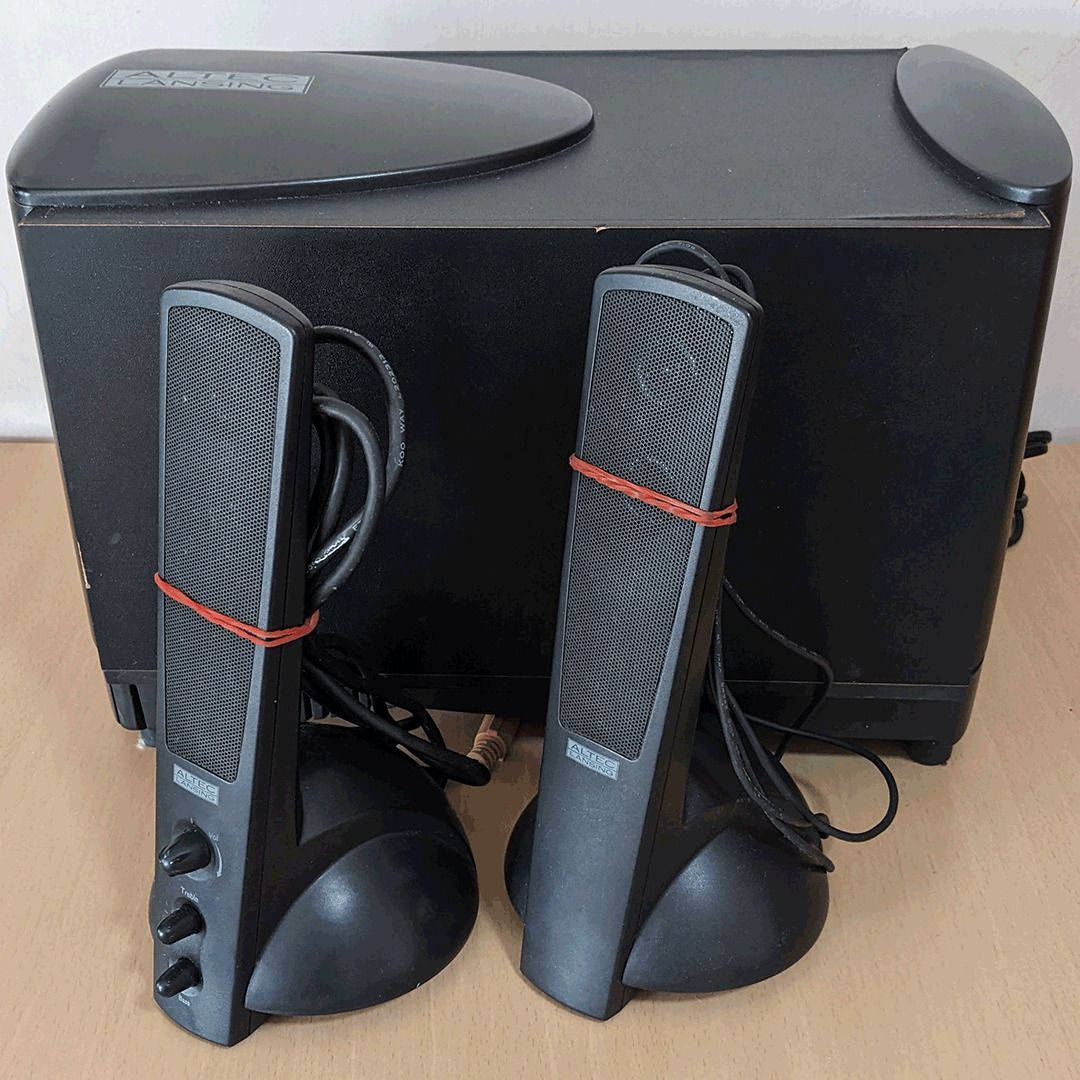 Not Working 2.1 Computer Speakers Altec Lansing ATP3 Audio