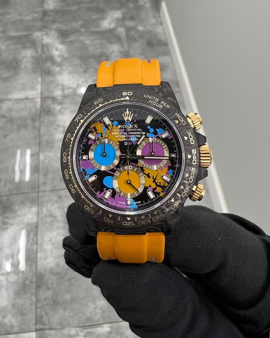 NTPT Carbon DiW Rolex Daytona MOTLEY ORANGE 碳纖勞力士地通拿