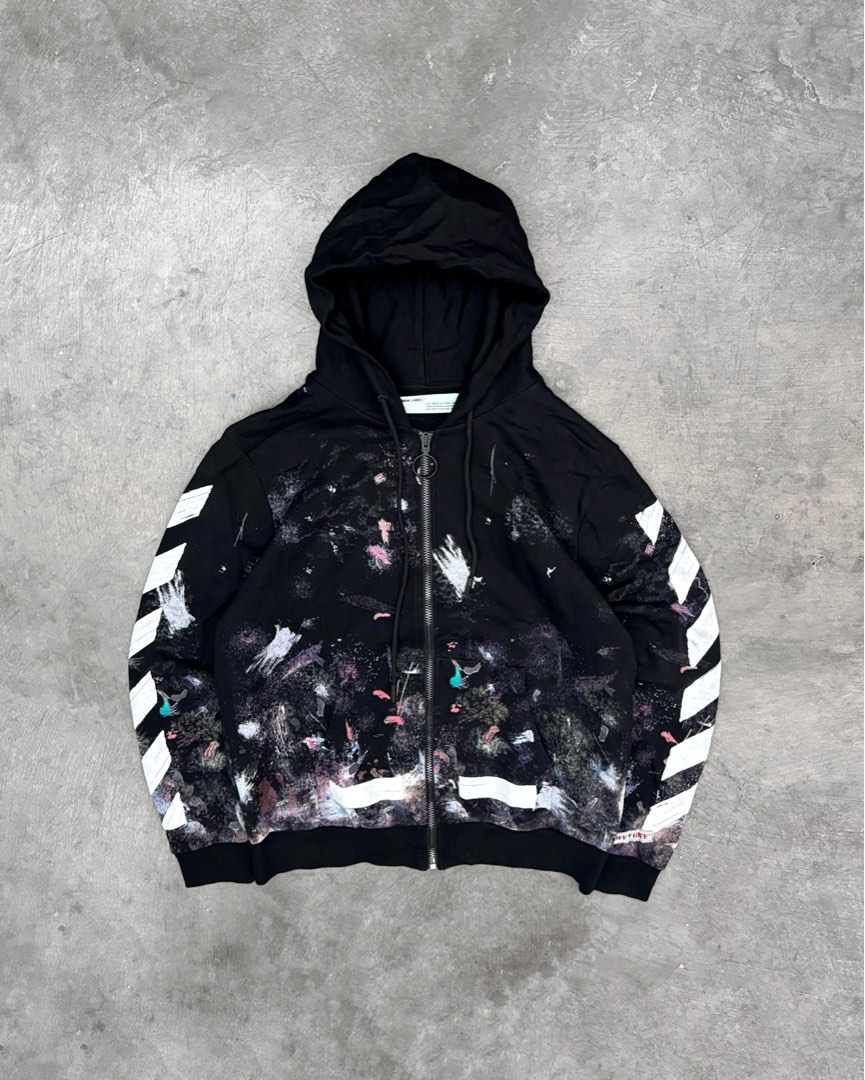 Off white brushed galaxy hoodie 2025