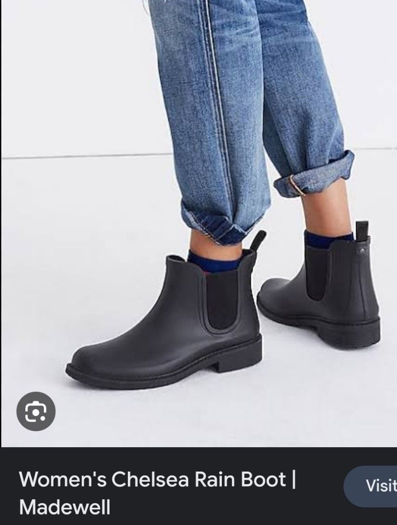 Madewell chelsea top rain boots