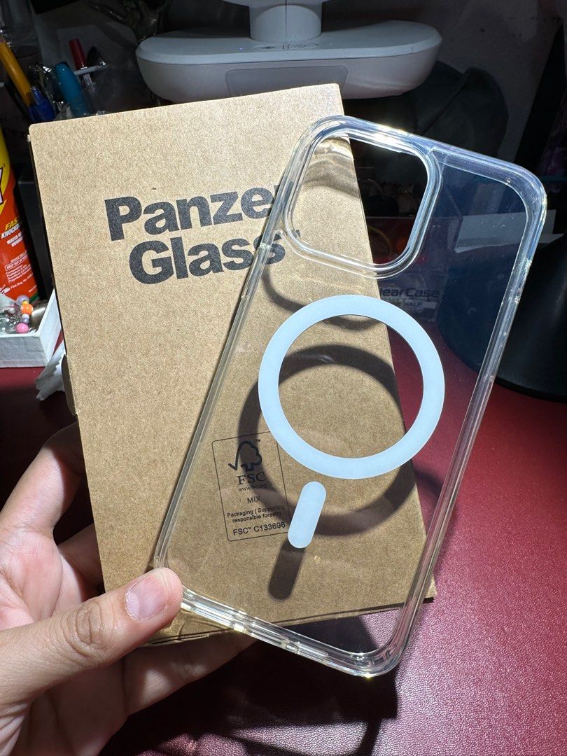 Panzer Glass Magsafe Case for iPhone 14 Pro Max (Category: Cases & Sleeves) located in Quezon City. Submitted by violet_08 (Listing ID 1282953943, Image 2). Description: Selling my barely used Panzer Glass Magsafe case for iPhone 14 Pro Max Hydrogel film installed at the back to prevent scratches 1-2 times used only Compatible also with 15 Pro Max Rfs: decluttering.