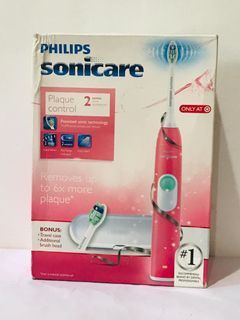 Philips Sonicare Sonic Electric Toothbrush HX6211/94 WHITE ON CORAL PINK RED
