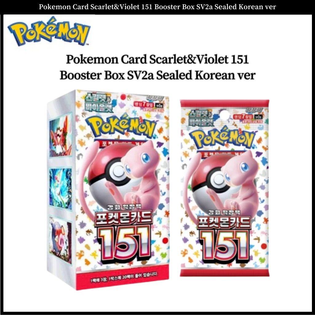 Pokémon Box - POKEMON 151 BOX KOREAN SV2A ( 30 PACKS ) BOOSTER BOX