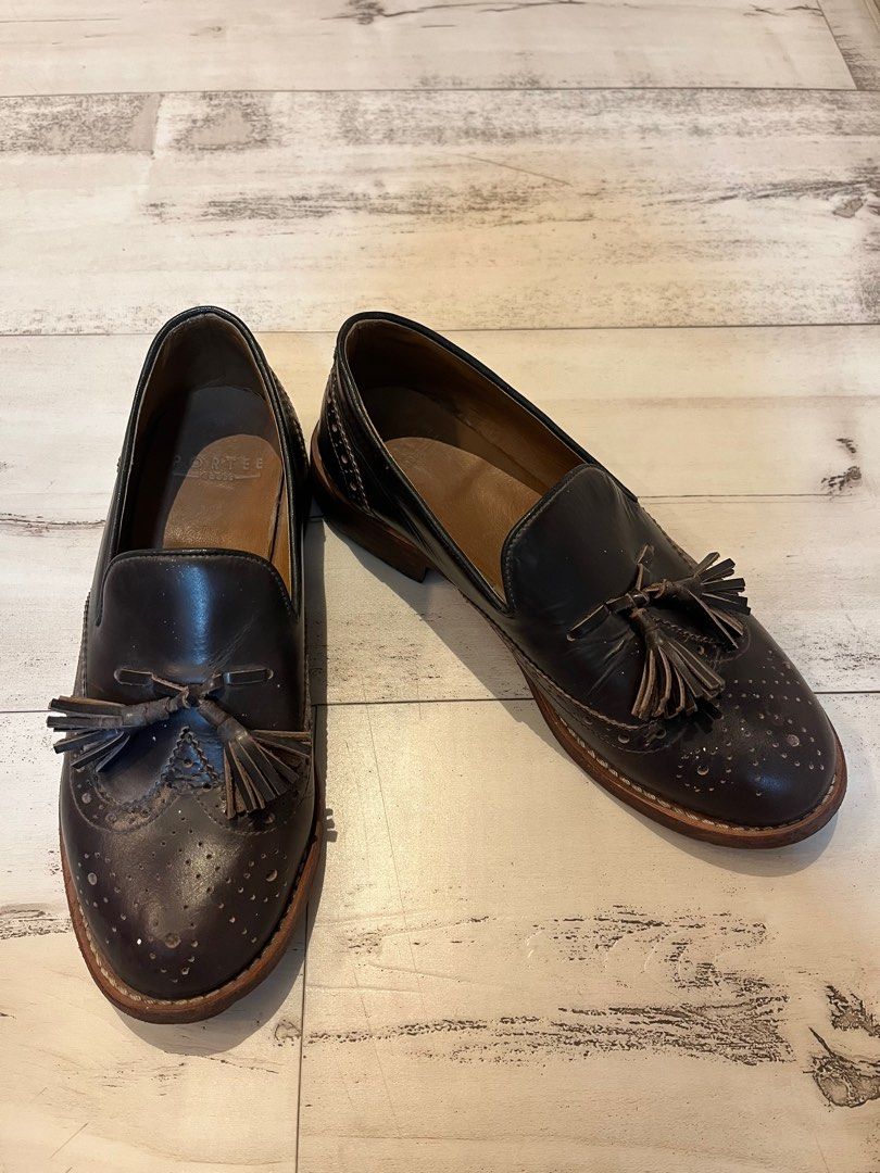 Maroon loafer cheap shoes mens