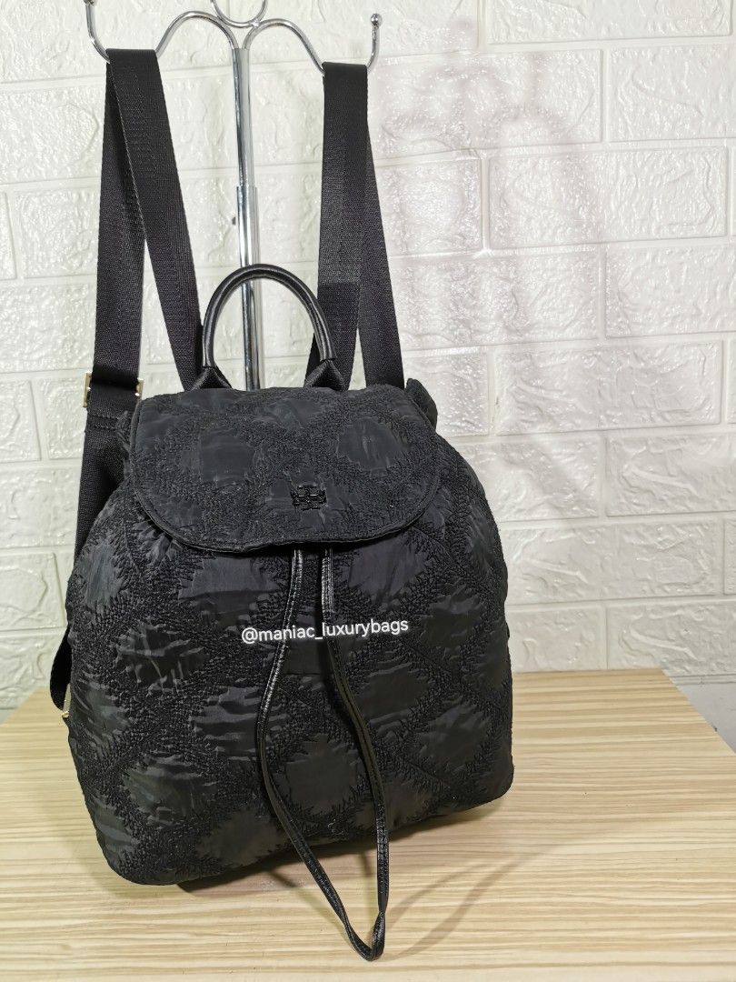 Preloved Backpack TORY_BURCH *Flame-Quilt Mini Nylon  display picture 3