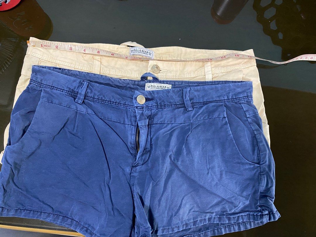Pull and bear shorts for women (Category: Shorts) located in Binan City. Submitted by casseyshoppe (Listing ID 1282840331, Image 1). Description: Im selling uniqlo shorts for women Size 32 and 33 inches Euro 36 and 38 450 each Navy blue and cream In very good condition Payment first thru gcash Shipping via j&t or lalamove at buyer’s expense.