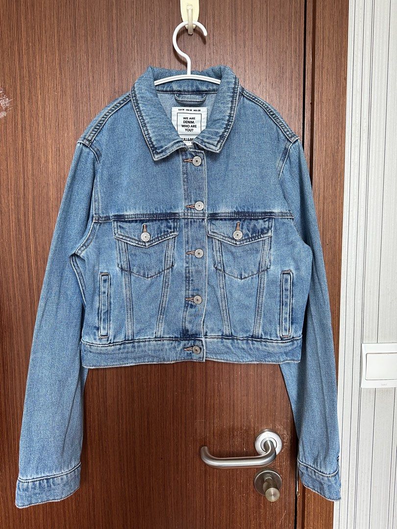 Pull Bear Crop Denim Jacket