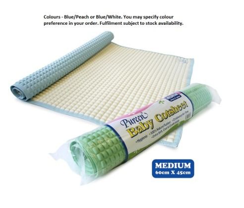 PUREEN Baby Cot Sheet Air-Filled 100% Natural Rubber Changing Mat
