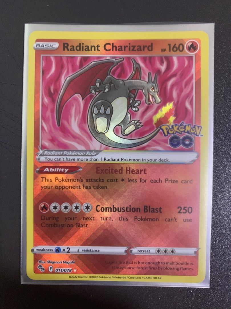 Radiant Charizard Pokemon GO | Pokemon TCG, Hobbies & Toys, Toys & Games on  Carousell