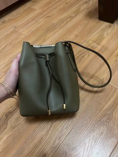 Ralph Lauren Taupe Mini Bucket Bag