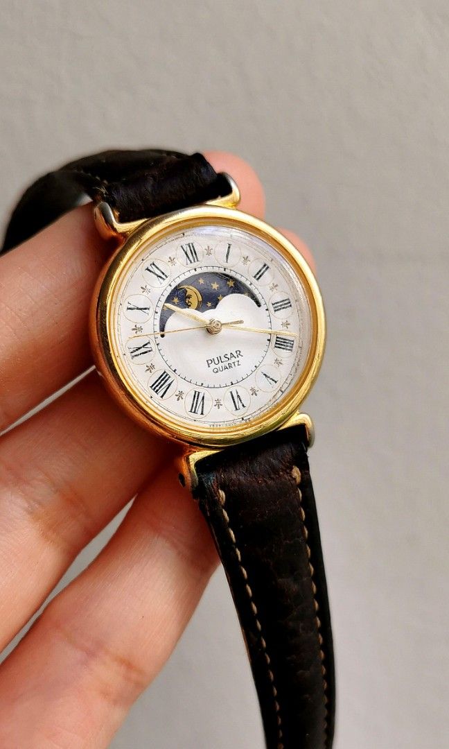 Pulsar moon phase watch hotsell