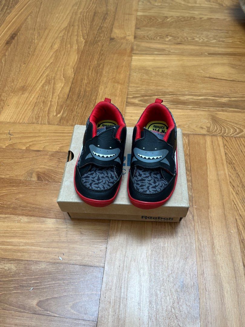 Reebok shoes for kids shark design