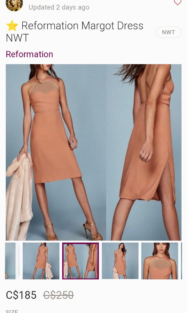 Reformation backless dress small like new (Category: Dresses) located in Rizal. Submitted by declutterwithliz (Listing ID 1282709499, Image 1). Description: backless.