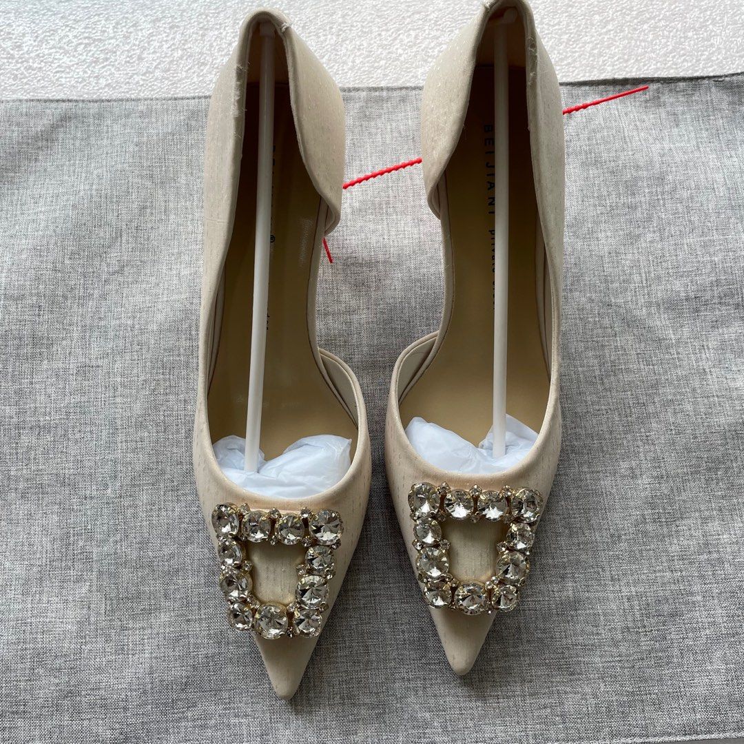 Zalora Wedding Rhinestone Shoes