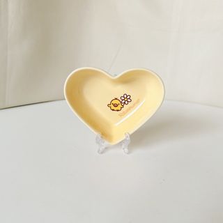 Rilakkuma Yellow Heart Shaped Ceramic Trinket