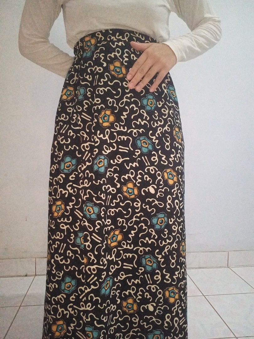Rok batik besurek Bengkulu Nanda original kondangan jumbo, Fesyen