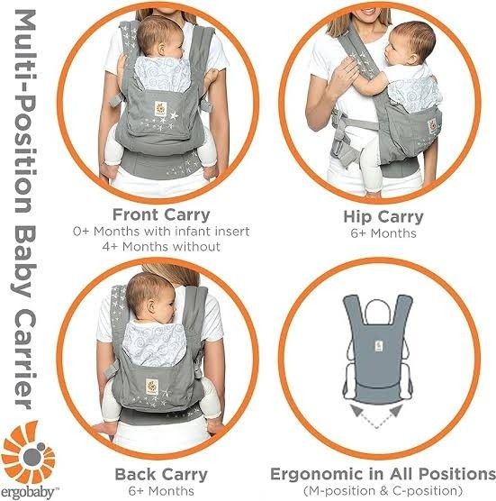 Ergobaby original carrier shop with infant insert