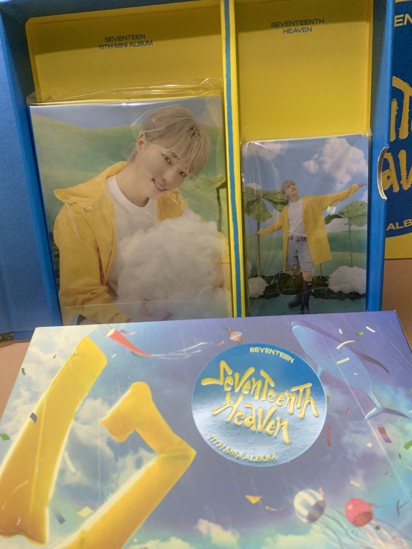Seventeen Random Photocards and Album (Category: K-Wave Merchandise) located in Mandaluyong City. Submitted by sartorialdeclutter (Listing ID 1282893816, Image 3). Description: Please see pic for other prices All are in mint condition Dino 17th heaven carver is Php200 (binder + nrpcs only) mop: gcash/maya/bpi mod: ggx/sdd can give discount if getting 3+ pcs ! can also trade some pcs to any jun/wonwoo equivalent lols wtt ph will include random off