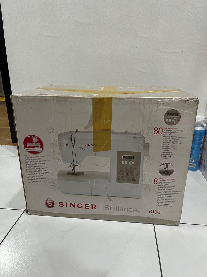 Singer brilliance 6180 sewing machine, TV & Home Appliances, Other Home