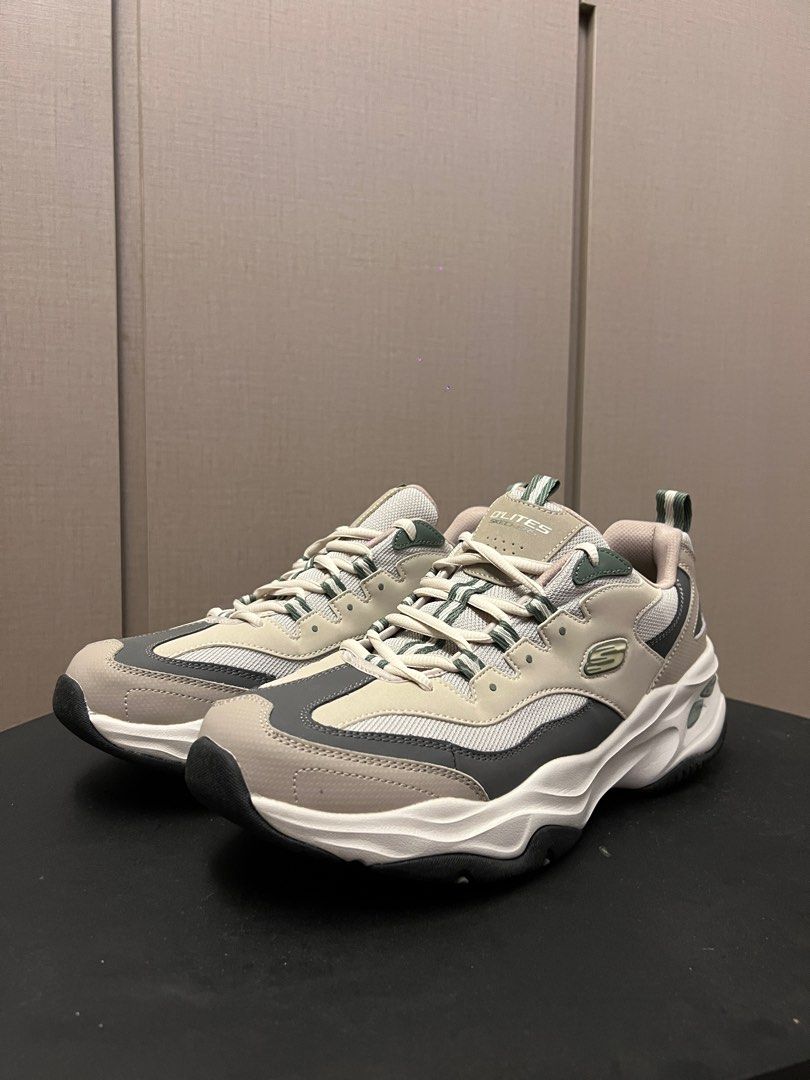 Skechers d lites 3 mens silver on sale