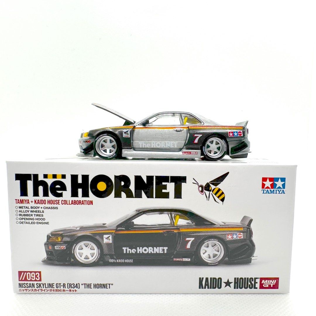 SOLD] Kaido House x Mini GT Nissan Skyline GT-R (R34) 'The Hornet