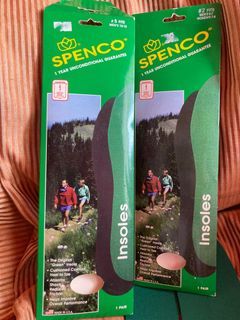 Spenco Green Insoles NEW from box ngarag packaging