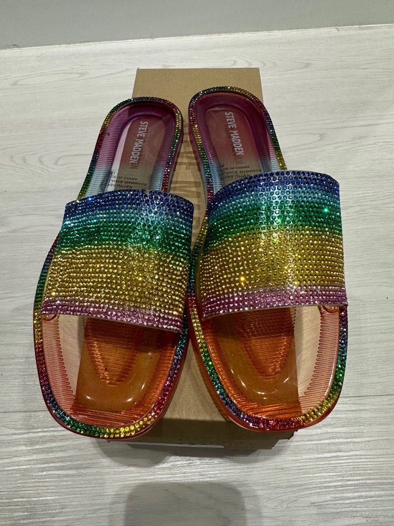 Steve madden best sale rainbow slides