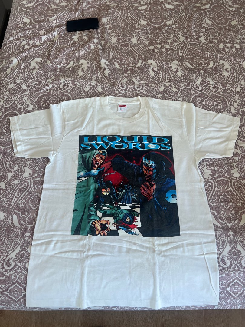 Supreme Tee GZA Men s Fashion Tops Sets Tshirts Polo Shirts