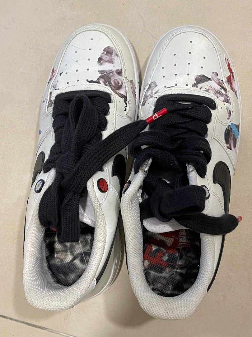 The G Dragon x Nike Air Force 1 Low White sneakers. Size 6.5