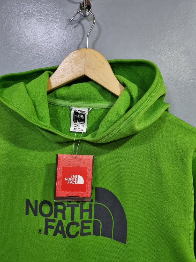 THE NORTH FACE APPLE GREEN DRI FIT HOODIE Men s Fashion Tops