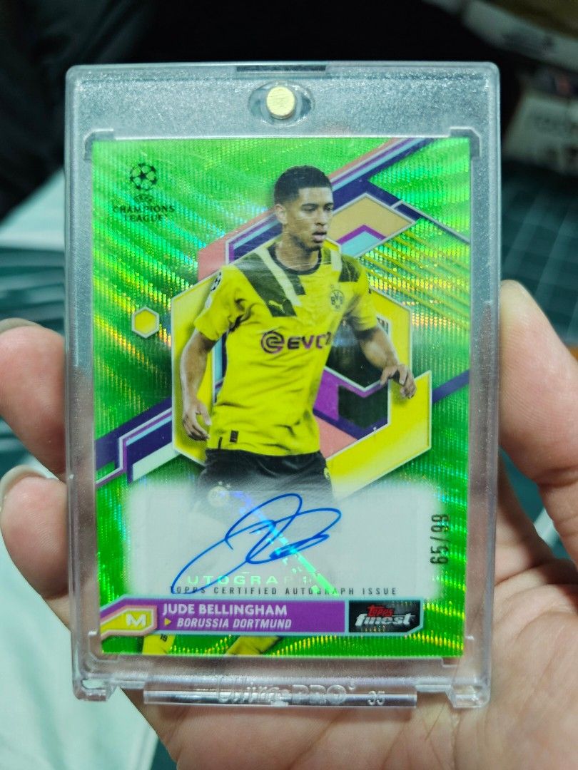 Topps Finest Borrusia Dortmund Jude Bellingham Auto /99, Hobbies 