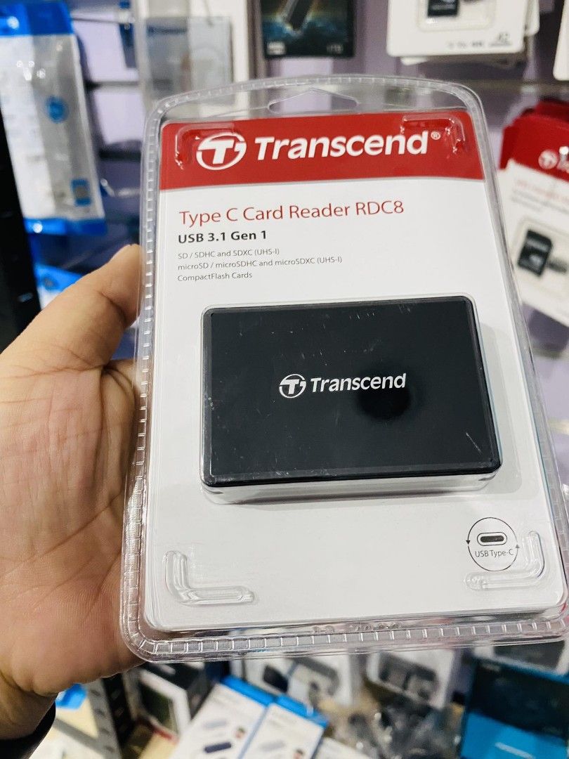 Transcend RDC8 Type-C microSD/SD/CF Card Reader USB 3.1 TS-RDC8K2 (Category: Other Accessories) located in Makati City. Submitted by techubstoreandaccessories (Listing ID 1283084781, Image 1). Description: Transcend RDC8 Type-C microSD/SD/CF Card Reader USB 3.1 TS-RDC8K2 Ready for Pick-Up / Same Day Delivery Via Lalamove‼️ DETAILS: ✅ Actual Picture Posted. ✅BRAND NEW, SEALED, & ORIGINAL. ✅7 Days Replacement for Factory Defects and 1year Limited W