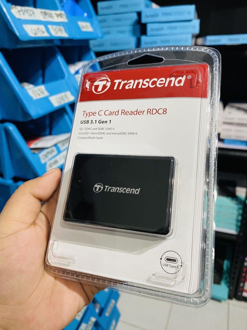 Transcend RDC8 Type-C microSD/SD/CF Card Reader USB 3.1 TS-RDC8K2 (Category: Other Accessories) located in Makati City. Submitted by techubstoreandaccessories (Listing ID 1283084781, Image 3). Description: Transcend RDC8 Type-C microSD/SD/CF Card Reader USB 3.1 TS-RDC8K2 Ready for Pick-Up / Same Day Delivery Via Lalamove‼️ DETAILS: ✅ Actual Picture Posted. ✅BRAND NEW, SEALED, & ORIGINAL. ✅7 Days Replacement for Factory Defects and 1year Limited W