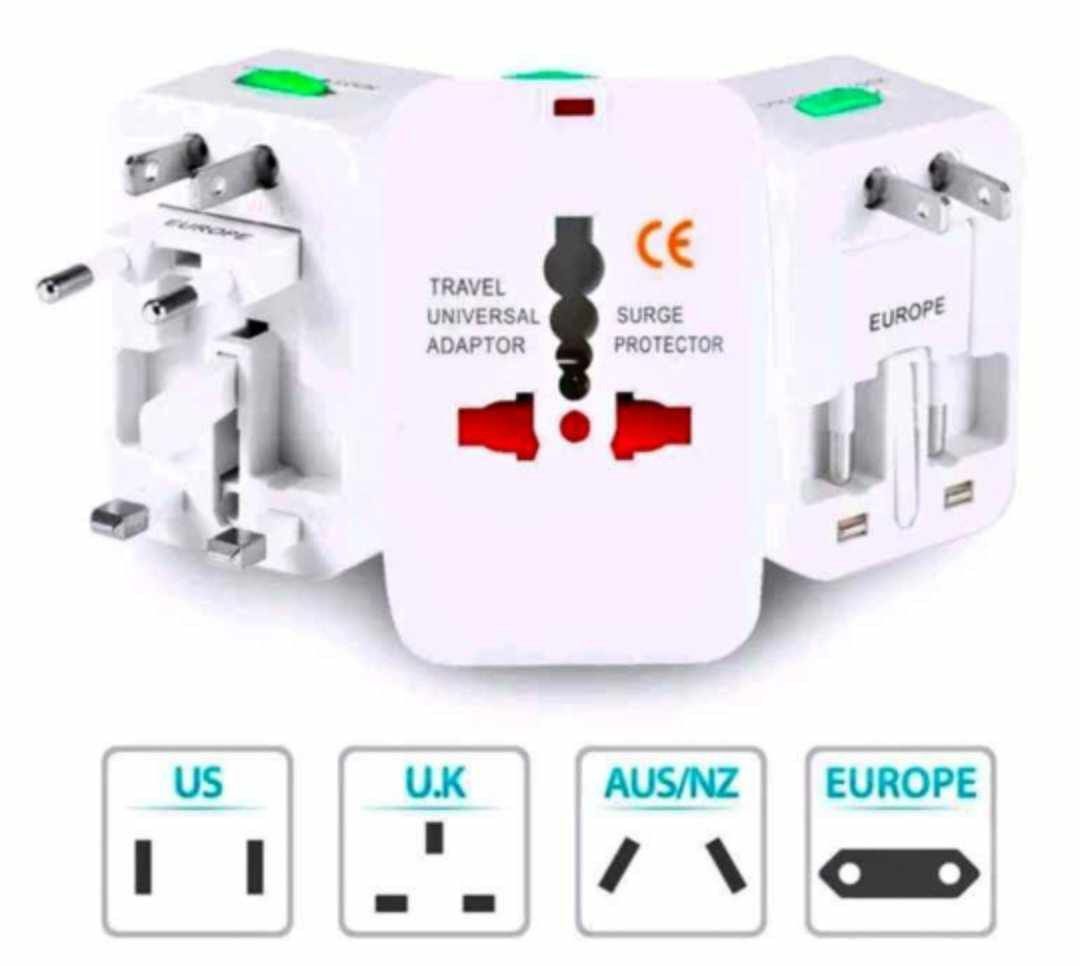 UNIVERSAL TRAVEL ADAPTER (Category: Electrical, Adaptors & Sockets) located in Pasig City. Submitted by benildarustia18 (Listing ID 1282914228, Image 1). Description: BRAND NEW AND ONHAND WITH BOX AND POUCH. FOR AU CN EU UK..