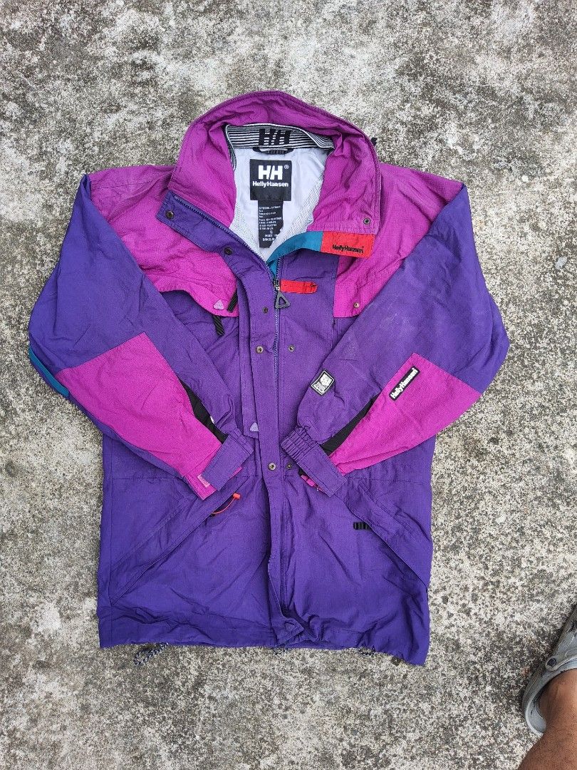 Vintage 90 s Helly Hansen Equipe Jacket w hood Men s Fashion Coats Jackets and Outerwear on Carousell
